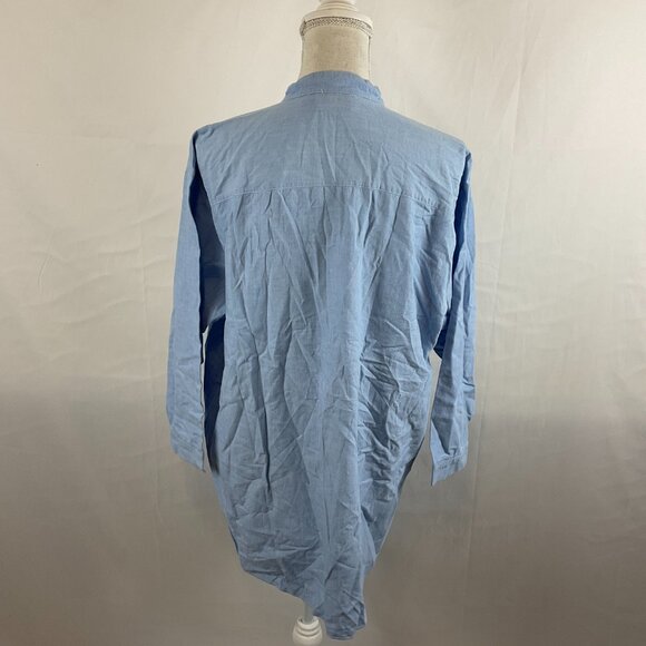 Victoria's Secret Vintage Night Shirt S Blue Chambray Boyfriend Shirt - Picture 8 of 12
